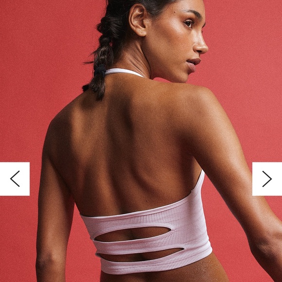 NWOT FP Happiness Runs Strappy Back Halter Top - Picture 5 of 6